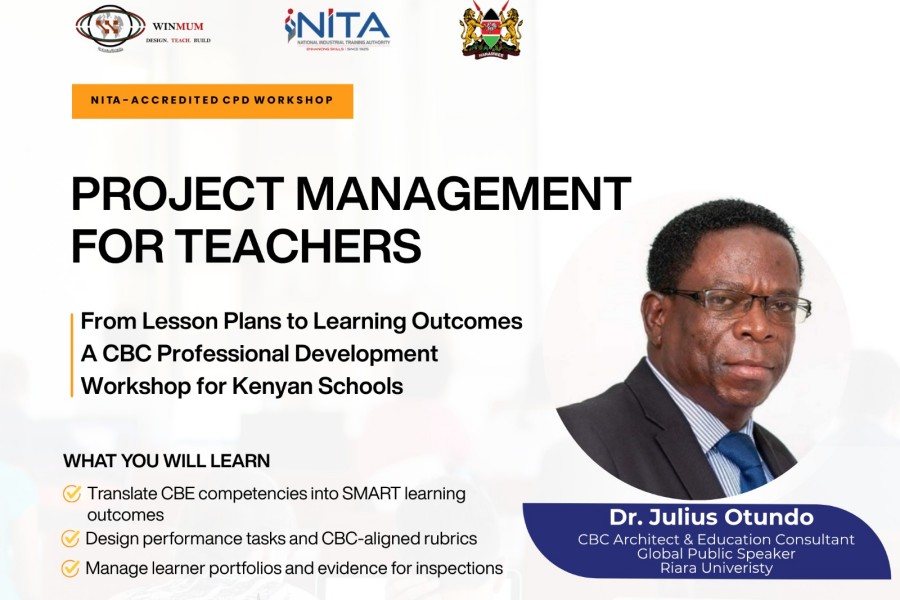 Project Management for Teachers event poster